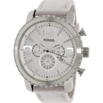 Bracelet de montre Fossil BQ1176 Cuir Blanc 24mm